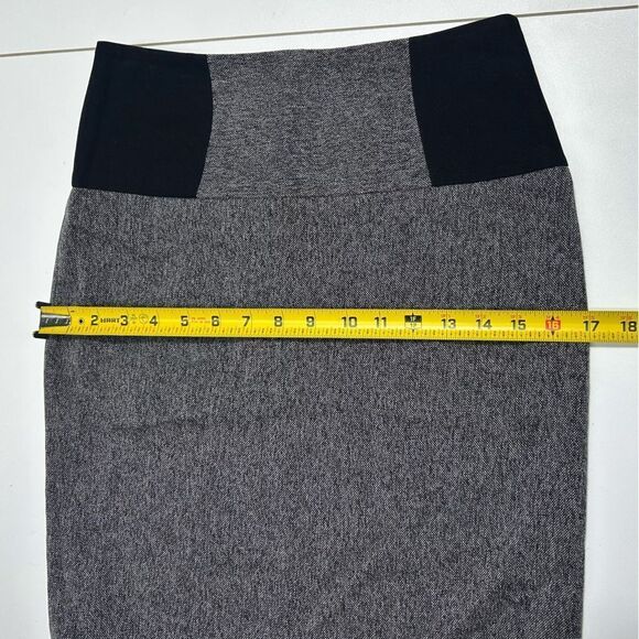 The Limited Collection Dark Heather gray grey black pencil mini midi skirt - Picture 6 of 7